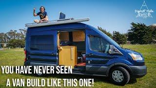 Man lives 5 years in DIY Van! | Unique Ford transit Vanlife tour.