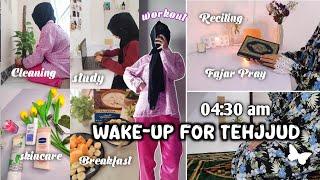 04.30 am wake up for tehjjud, fajar pray | healthy talbina recipe, cleaning, workout| simple living