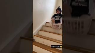 Kid Riding Stairs #shorts