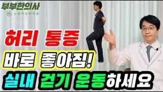 546. 집에서 하는 초간단 실내걷기 운동으로 허리 통증 해결하고 척추기립근 강화!!  | 한의학박사, 침구과전문의, 산청김, 김경태원장 ㅣft 부부한의사