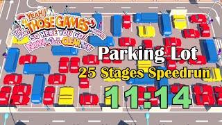 Those Games - Parking Lot: All Stages(Any%, 3 Stars) speedrun in 11:13.500