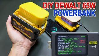 How to make Dewalt battery 65w powerbank