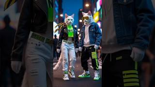 Cat dance #funny #ai #cartoon #cute #cat #shorts #cat  #youtubeshorts #viraldance #trending