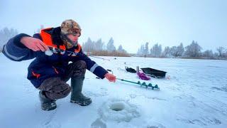 ОКУНЬ С РАЗМЕРОМ ЩУКИ ТУТ! ЗИМНЯЯ РЫБАЛКА НА ЖЕРЛИЦЫ! РЫБАЛКА 2024