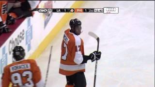 Mike Richards hit on Jakub Voracek