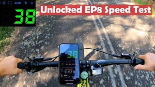 How Fast Is A Unlocked Shimano Ep8 ebike?