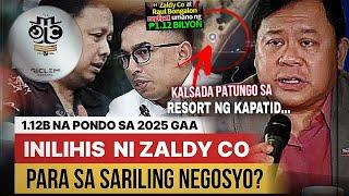 1.12B NA DAPAT PROYEKTO PARA SA TAO NAPUNTA SA NEGOSYO NG PAMILYA NI ZALDY CO AT JIL BONGALON...