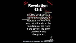 1 Minute Bible Study // Revelation 13:8