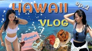 (eng) 하와이(오아후) 4박5일 여행  Hawaii vlog ep.2ㅣ추천맛집ㅣ일정공유(헤븐리, 다이아몬드헤드, 레오나즈베이커리, 72번국도드라이브, 키킨케이준)