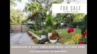 Bungalow for Sale in Golf Links, Lutyens Zone Bungalow, New Delhi India