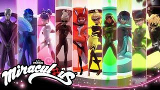 MIRACULOUS |  TUTTE LE TRASFORMAZIONI  | Le storie di Ladybug e Chat Noir