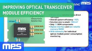 Improving Optical Transceiver Module Efficiency with the MPM54313