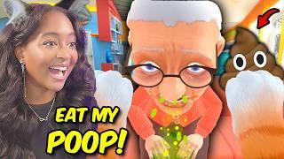 *NEW* I GAVE GRANNY MY POOP!! | I am Cat VR Update