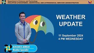 Public Weather Forecast issued at 4PM | September 11, 2024 - Wednesday