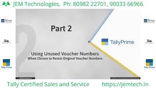 Lesson 45   How Voucher Number work in TallyPrime 3 0   JEM Learning Hub