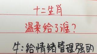 十二生肖/温柔给了谁？#经典 #爱情 #情感