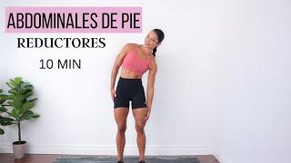 ABDOMINALES DE PIE para Reducir Cintura y Aplanar Abdomen | Ejercicios para Reducir Cintura rápido