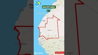 Republic of Mauritania l Exploring Land Boundaries of Mauritania by a Map #shorts #trending #video