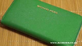 Зеленый женский кошелек MICHAEL KORS / Koshelek77.ru