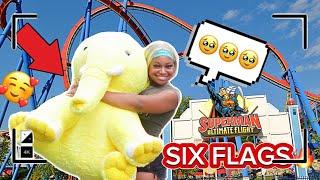 SIX FLAGS VLOG | ft meeting supporters & old meal prep vlog