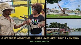 A Crocodile Adventure!! - Black River Safari Tour || JAMAICA