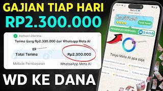 CAIR LAGI  CARA MENDAPATKAN UANG DARI META AI WHATSAPP - SALDO DANA GRATIS - FITUR META AI WA