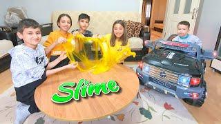 Tanımadığımız Bir Aileye Ziyarete Gittik Slime Oynadık- Melike Elif
