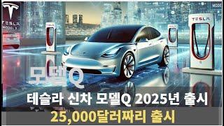 테슬라 신차 모델Q! 가격파괴!  2025년 출시! BYD 망했다!