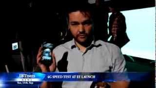 4G Speed Test at EE Launch