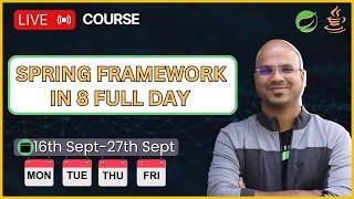 Spring Framework 8 Full-Day Course live launched