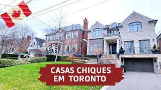 CASAS DE UM BAIRRO RESIDENCIAL EM TORONTO - Walk - TORONTO SEM PARAR - Viajar para o Canadá