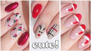 Christmas Nail Art  3 Cute & Minimalist Christmas Nail Art Designs!