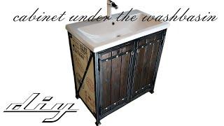 Тумба под умывальник в стиле Loft/Industrial.Cabinet under the sink . DIY