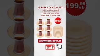 ⭐ “18 Parça Çay Seti” hem mağazalarımızda hem www.tedi.com.tr’de! :) #tedi  #AnnelerGünü #çayseti