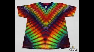 How To Make A Rainbow Tie Dye "V" Shirt [Ice Dyed]