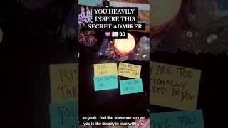 YOU HEAVILY INSPIRE THIS SECRET ADMIRER #Tarot #trending #soulmate #shorts