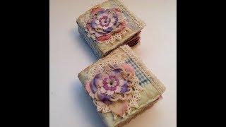 Quilted Fabric Covered Junk Journals - Little Vintage Treasures