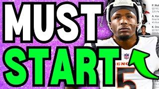 6 MUST Start Fantasy Football Players for Week 3 (MNF) Tee Higgins BACK Brenton Strange UPSIDE