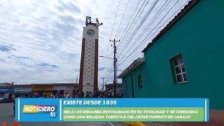 Reloj de Diriamba luce renovado y restaurado en su totalidad