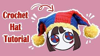  Pomni Crochet Hat Tutorial - "Jester Hat"