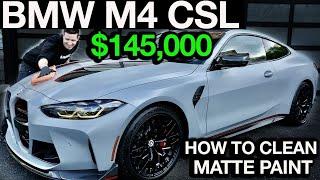 First Wash $145,000 BMW M4 CSL How To Wash and Protect Matte Paint