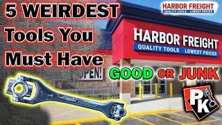 5 WEIRDEST HARBOR FREIGHT TOOLS!!! #harborfreight #tools #toolreviews #icon #toolboxtour #handtools