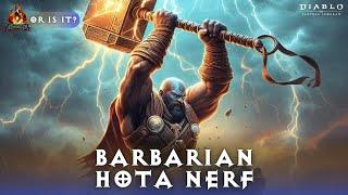 Diablo Immortal - Barbarian HOTA Nerf... Or Is It?