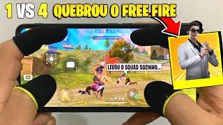 USEI O NOVO SKYLER 2.0 NA RANQUEADA SOLO VS SQUAD - FREE FIRE HANDCAM