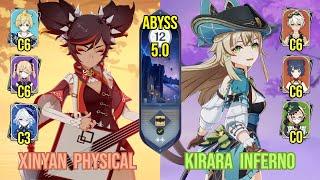 C6 Xinyan Physical & C5 Kirara Inferno | Spiral Abyss 5.1 - 5.0 | Genshin Impact