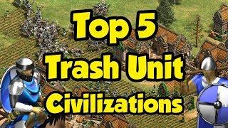 Top 5 Trash Unit Civs