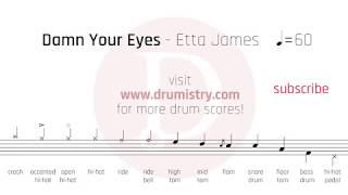 Etta James - Damn Your Eyes Drum Score