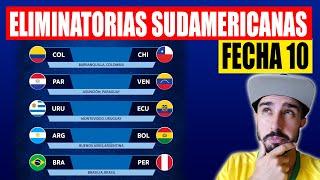  PREDICCIÓN y ANÁLISIS FECHA 10 ELIMINATORIAS SUDAMERICANAS MUNDIAL 2026 |  vs  y  vs 