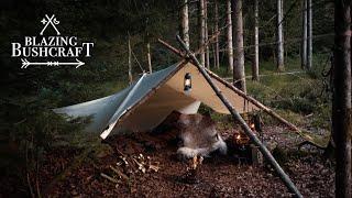 Bushcraft Tarp Camp in my own Woodland