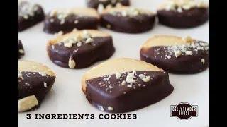 Melt in Mouth Shortbread cookies | 3 Ingredients Butter Cookies Recipe